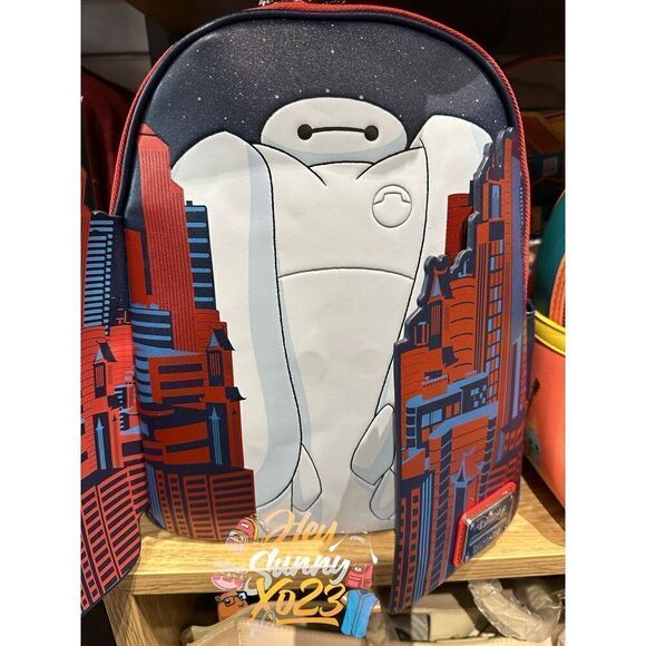 Loungefly Disney Big Hero 6 Baymax City Mini Backpack Set B - Picture 7 of 10